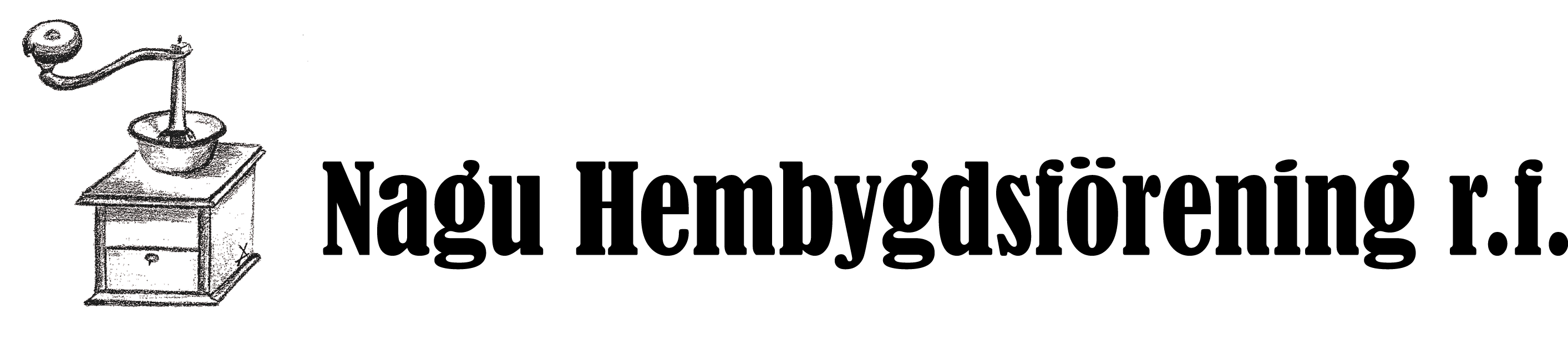 Nagu hembygdsförening logo svart